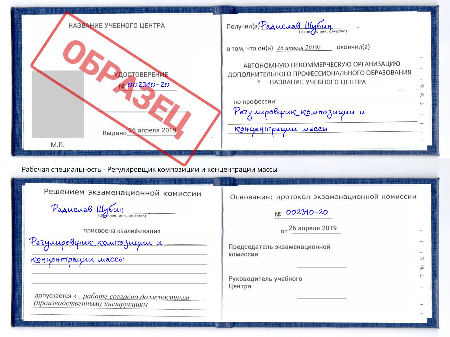Регулировщик композиции и концентрации массы Будённовск