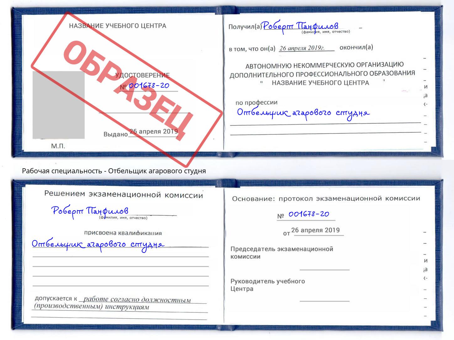 Отбельщик агарового студня Будённовск